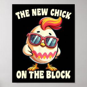 Póster Chicas Nuevos Chick En La Caza De Huevos En Bloque