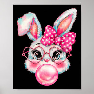 Póster Chicas Pascua Conejo Lindo Cara Coquette Pascua Ni