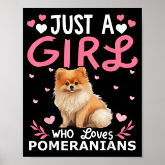 Póster Chicas Perros Mujeres Una Chica Que Ama Pomvibesni