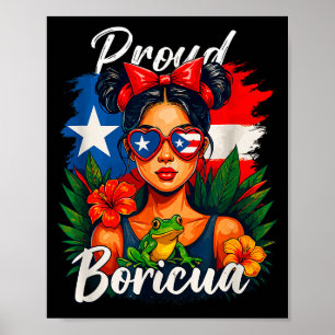 Póster Chicas Puertorriqueñas Boricua Patrimonio de Puert