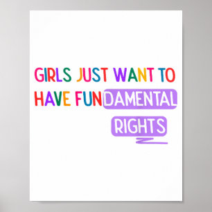 Póster Chicas quieren tener Derechos Fundamentales Derech