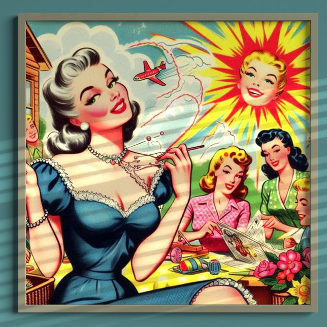 Póster Chicas retro kitsch Weird (Subido por el creador)