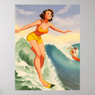 Póster Chicas surfistas