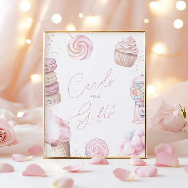 Póster Chicas Tarjetas de Vela Rosa y Regalos Rótulo de m (Subido por el creador)