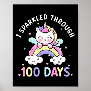 Póster Chicas Unicornio durante 100 días
