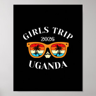 Póster Chicas Viaje 2026 Uganda Vacaciones de Primavera 2