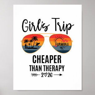 Póster Chicas Viaje Más Barato Que Una Terapia 2026 Grupo