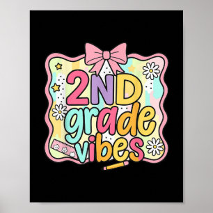 Póster Chicas Vibes de 2º Grado Coquette Preppy de vuelta