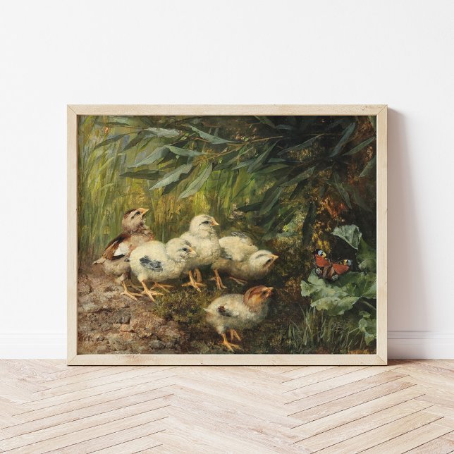 Póster Chicas y mariposa | Franz Xaver Birkinger (Subido por el creador)