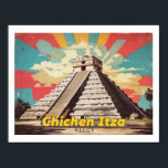 Póster Chichen Itza México Pop Art Travel Ilustracion<br><div class="desc">Chichen Itza México Pop Art Travel Ilustracion</div>