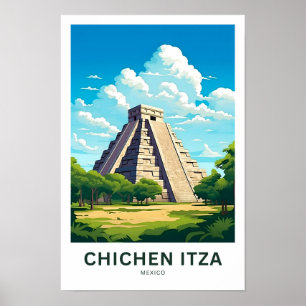 Póster Chichen Itza México Viaje Imprimir