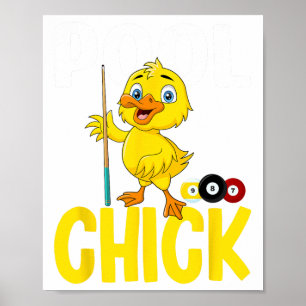 Póster Chick 8 de piscina divertida mujeres banal adoran