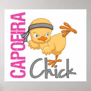 Póster Chick de Capoeira