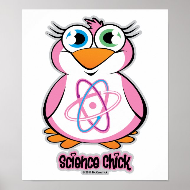 Póster Chick de ciencia (Frente)