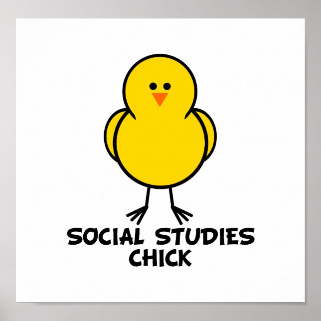 Póster Chick de Estudios Sociales (Frente)
