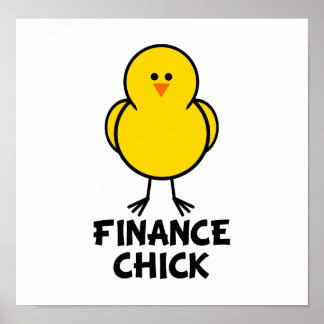 Póster Chick de finanzas