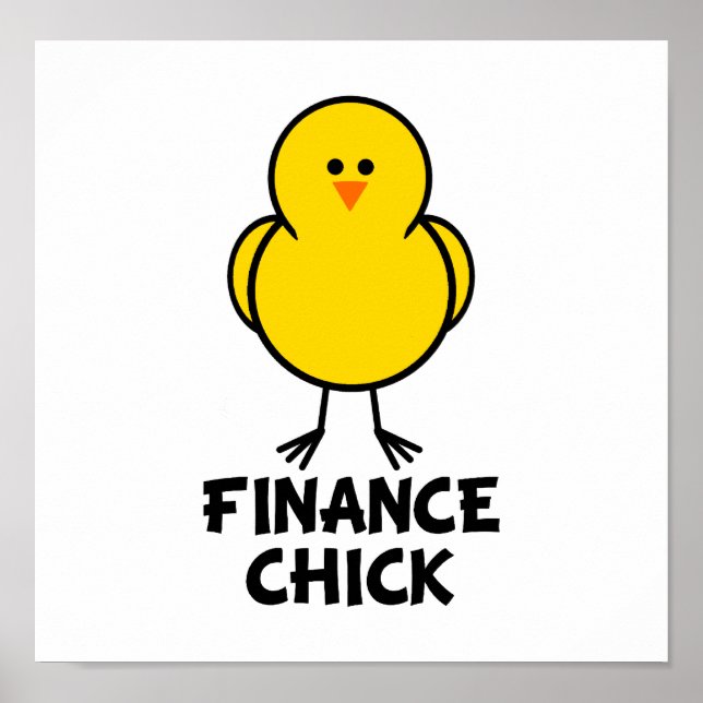 Póster Chick de finanzas (Frente)