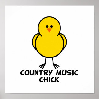 Póster Chick de música country