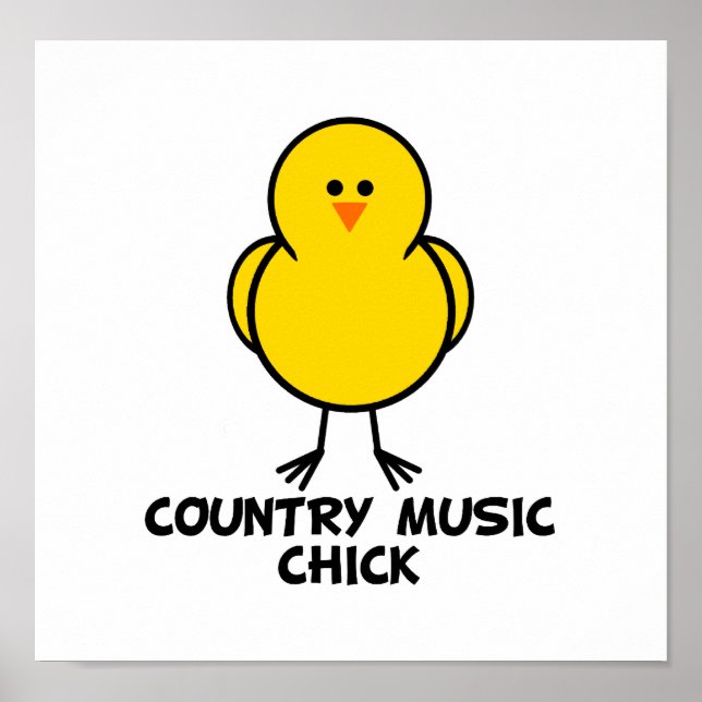 Póster Chick de música country (Frente)