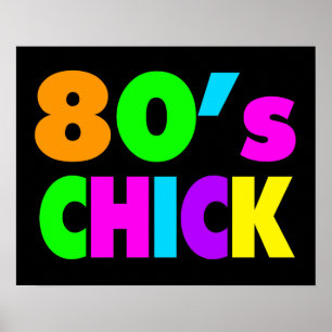 Póster Chick de Neon Colours 80