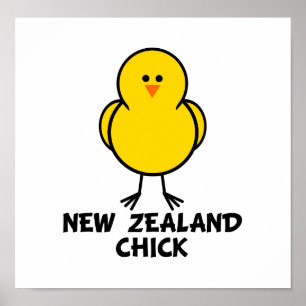 Póster Chick de Nueva Zelanda