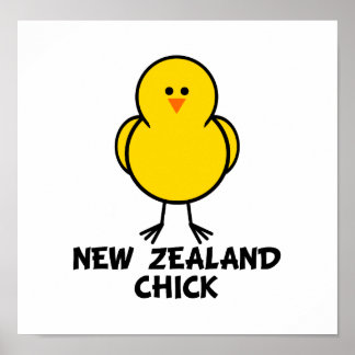 Póster Chick de Nueva Zelanda