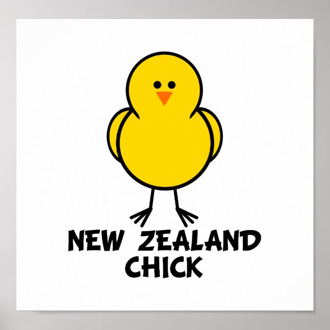 Póster Chick de Nueva Zelanda (Frente)