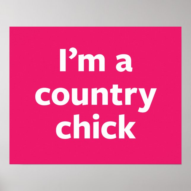 Póster Chick de país (Frente)