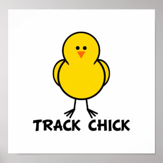 Póster Chick de pista