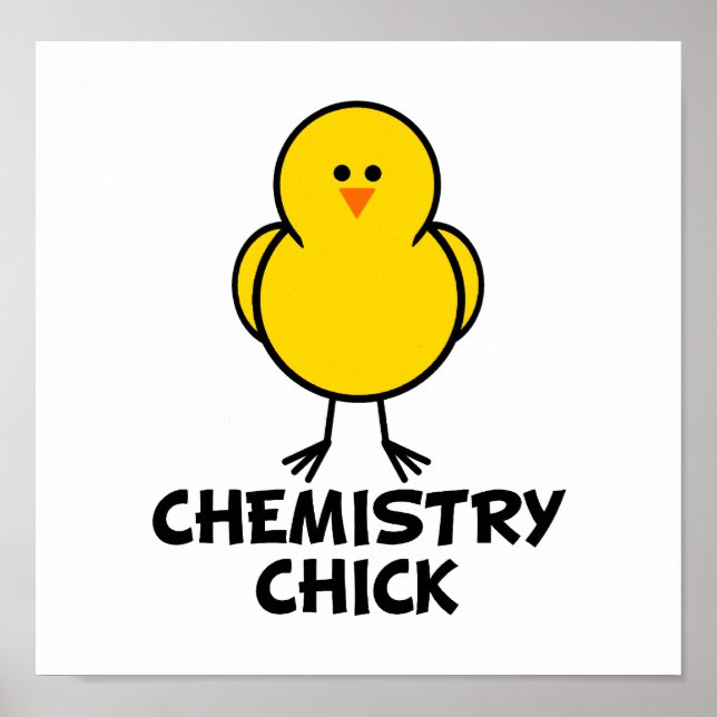 Póster Chick de Química (Frente)