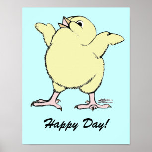 Póster Chick feliz