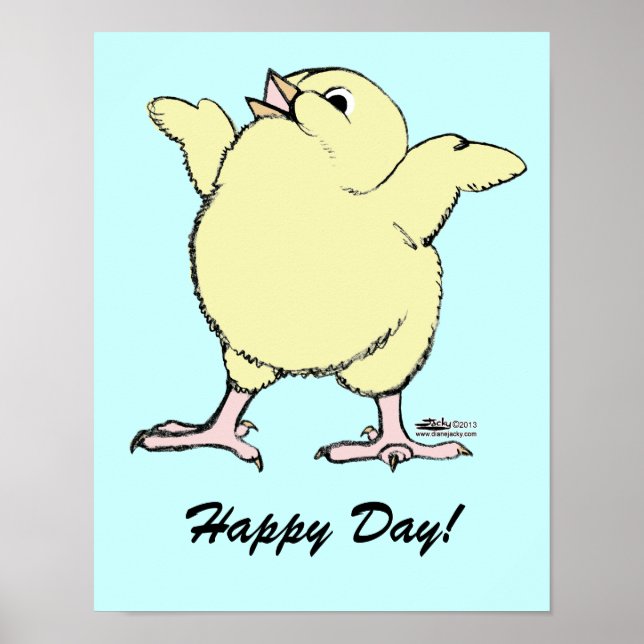 Póster Chick feliz (Frente)
