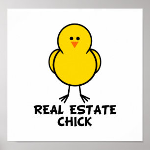 Póster Chick inmobiliario