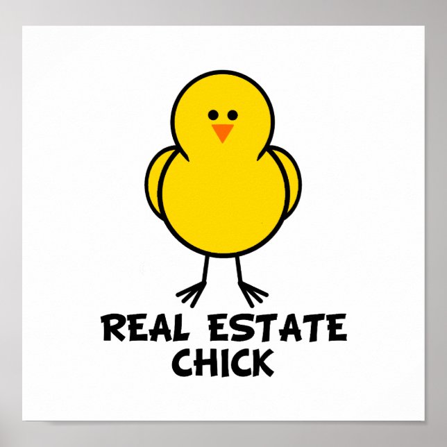 Póster Chick inmobiliario (Frente)