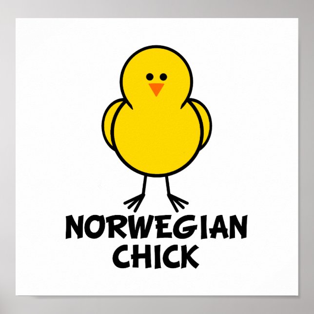 Póster Chick noruego (Frente)