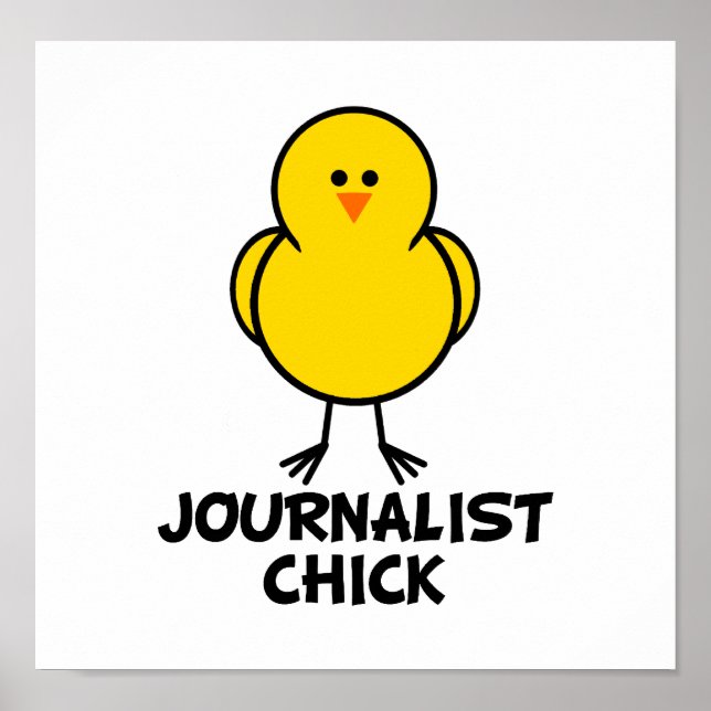 Póster Chick periodista (Frente)