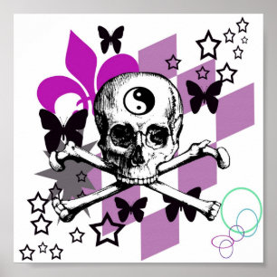 Póster Chick Skull