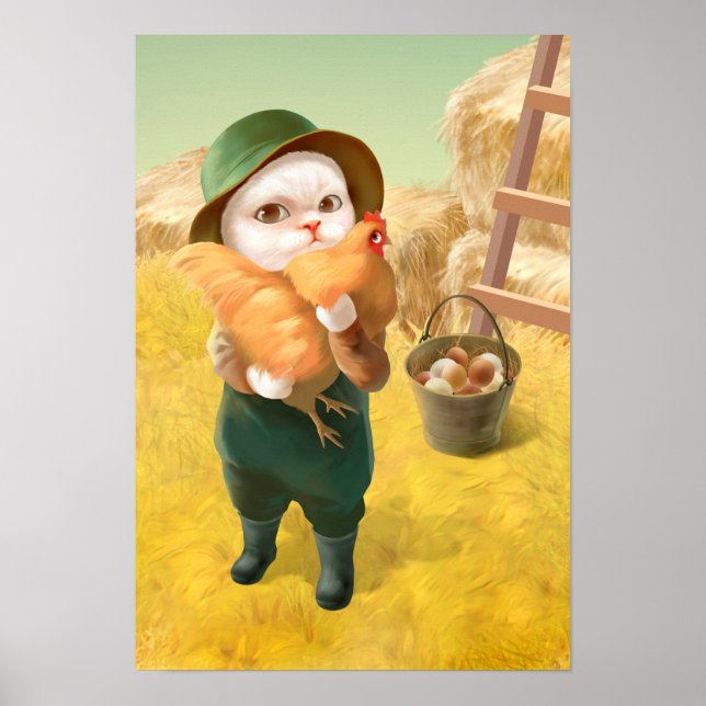 Póster Chicken Hug (Frente)