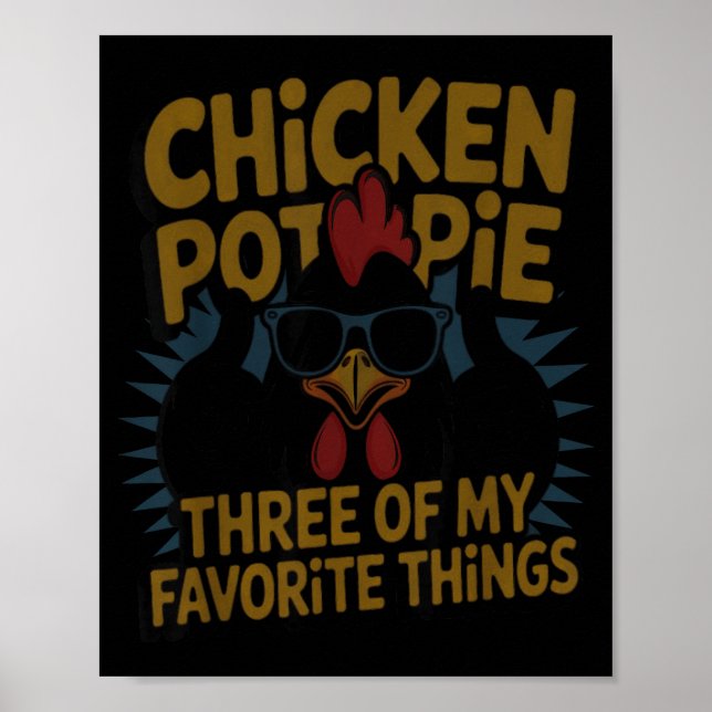 Póster Chicken T E Farm Humor Funny Chicken Laugh Moment  (Frente)