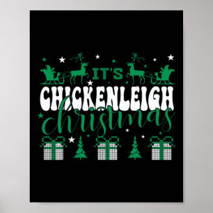 Póster Chickenleigh son Navidades Tee Xmas coincidiendo c