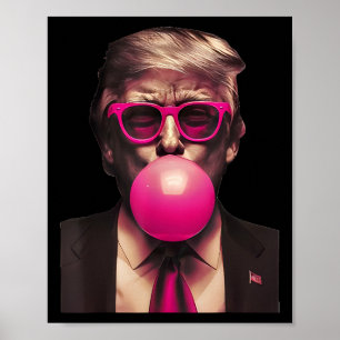 Póster Chicle Trump Rosa 2 