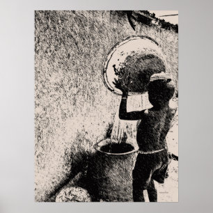 Póster Chico... agua diaria