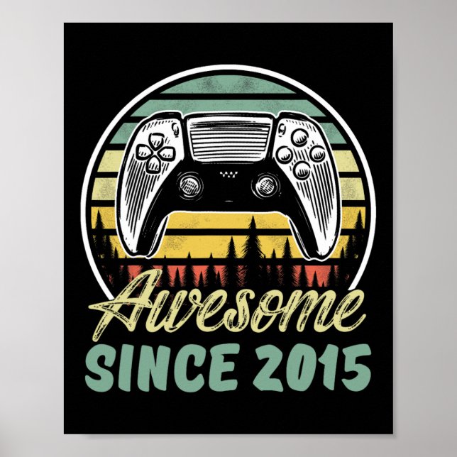 Póster Chico de años increíble desde 2015 Videojuego Cump (Frente)