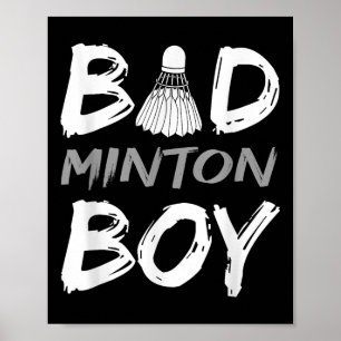 Póster Chico de bádminton - Ama el bádminton Chico de bád