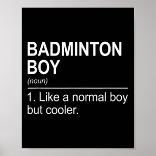 Póster Chico de bádminton Sustantivo Definición Volante J