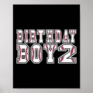 Póster Chico de cumpleaños 2 años Cumpleaños de 2 años Te