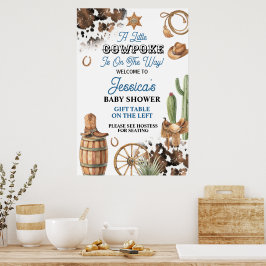 Póster Chico Ducha Infantil Tema Viejo Oeste