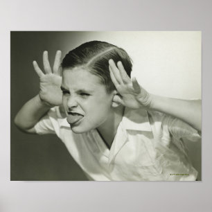 Póster Chico haciendo cara