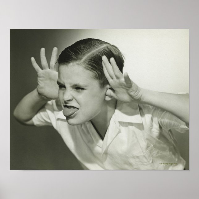 Póster Chico haciendo cara (Frente)