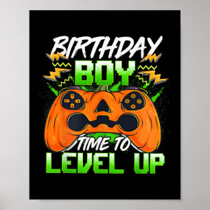 Póster Chico Hora De Subir De Nivel Videojuego Regalos De